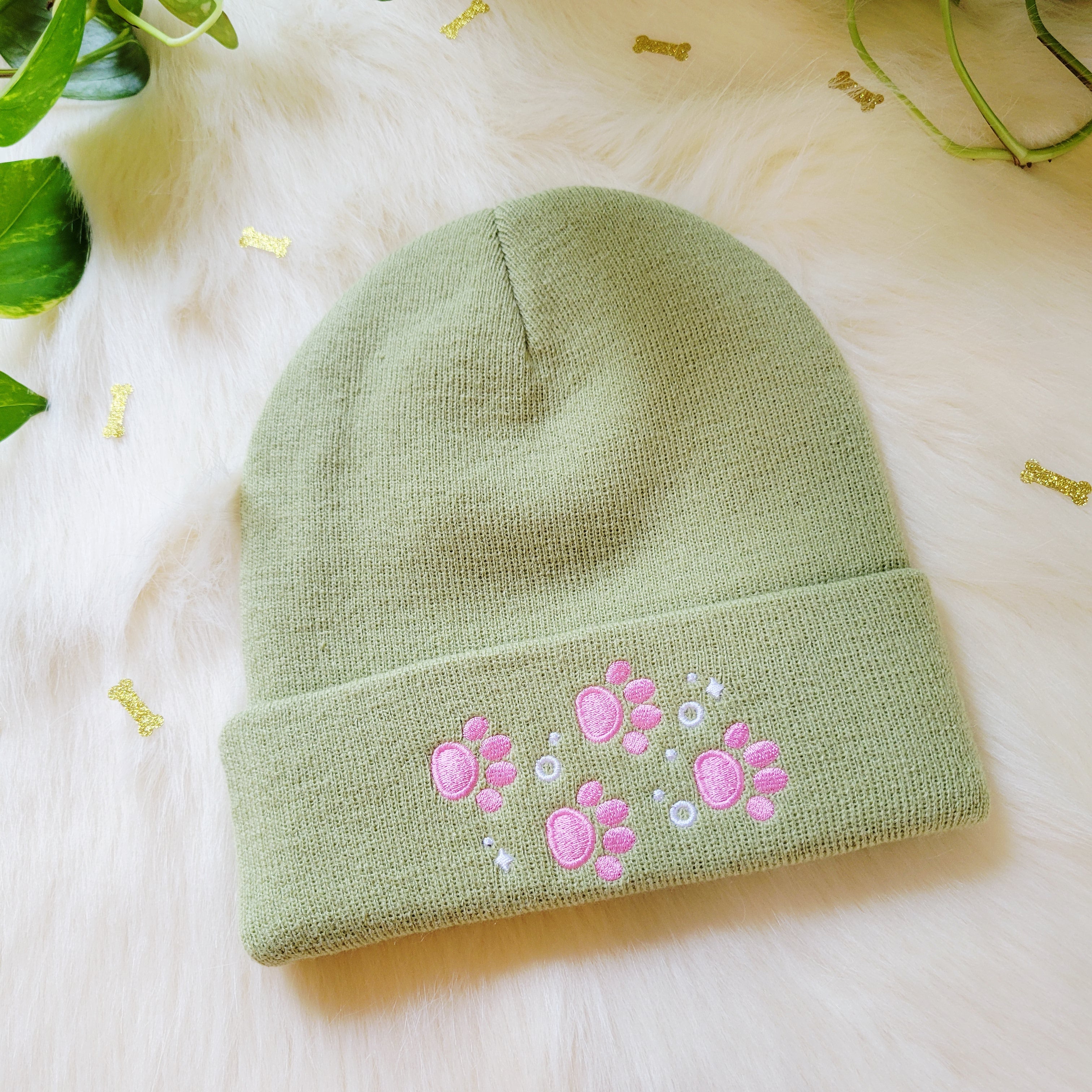 Paw Print Beanie